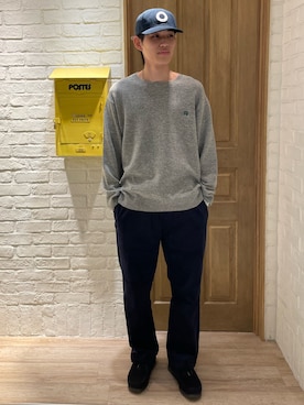 「GLOSTER（グロスター）のアイテム」を使った、ミッチーさん（メンズ・173cm）の秋コーディネート