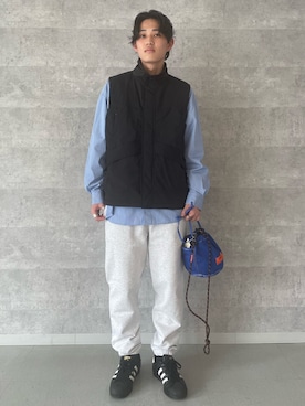 「UNIVERSAL OVERALL（ユニバーサルオーバーオール）のアイテム」を使った、ミッチーさん（メンズ・173cm）の春コーディネート