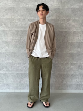 「カーキパンツ」｜ミッチーさん（メンズ・173cm・20代）の夏コーディネート