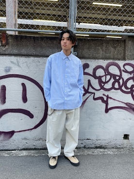 「THOMAS MASON（トーマス メイソン）のアイテム」を使った、ミッチーさん（メンズ・173cm）の冬コーディネート