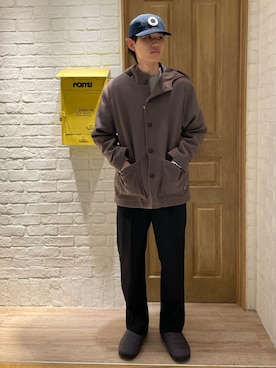 「FREDY&GLOSTER」｜「アイテム（ブルゾン）」を使った、ミッチーさん（メンズ・173cm）の冬コーディネート