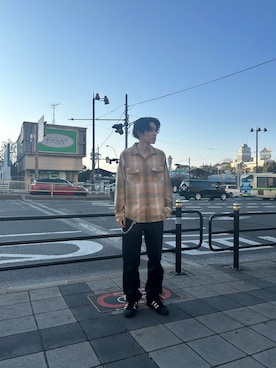 「PENDLETON（ペンドルトン）のアイテム」を使った、ミッチーさん（メンズ・173cm）の冬コーディネート