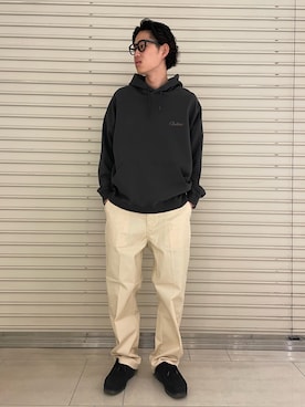 「PENDLETON（ペンドルトン）のアイテム（パーカー）」を使った、ミッチーさん（メンズ・173cm）の春コーディネート