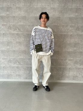 「Gramicci（グラミチ）のアイテム（バッグ）」を使った、ミッチーさん（メンズ・173cm）の冬コーディネート