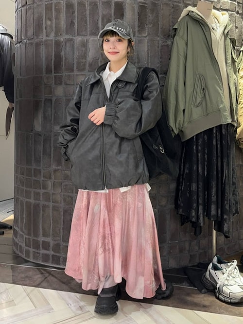 ヴィンテージパファーレザーブルゾン【中綿入りで冬の防寒も