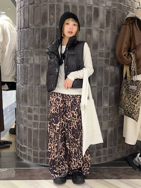 「アイテム（ベスト）」を使った、ｃａｌｉｎさん（レディース・146cm）の冬コーディネート