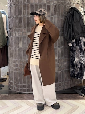 「アイテム（ピーコート）」を使った、ｃａｌｉｎさん（レディース・146cm・20代）の秋コーディネート