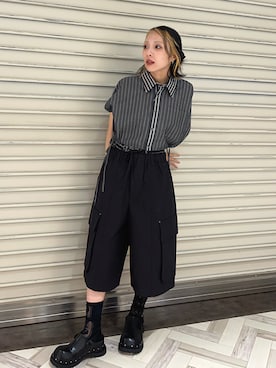「アイテム（カーゴパンツ）」を使った、ｃａｌｉｎさん（レディース・146cm）の夏コーディネート