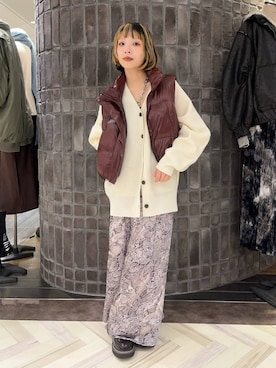 「アイテム（ベスト）」を使った、ｃａｌｉｎさん（レディース・146cm）の秋コーディネート