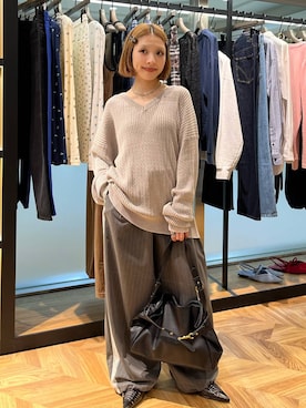 「JEANASIS（ジーナシス）のアイテム（パンプス）」を使った、calinさん（レディース・146cm）の秋コーディネート