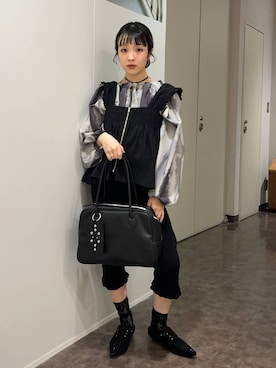 「eL（エル）のアイテム（パンツ）」を使った、ｃａｌｉｎさん（レディース・146cm）の冬コーディネート