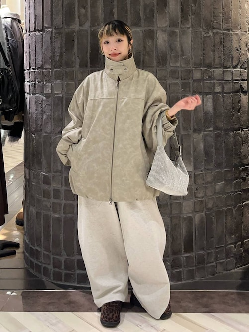 C3MYAセット ヴィンテージパファーレザーブルゾン【中綿入りで冬の防寒も