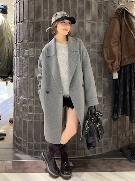 「アイテム（ピーコート）」を使った、ｃａｌｉｎさん（レディース・146cm・20代）の冬コーディネート