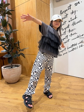「BAYFLOW（ベイフロー）のアイテム」を使った、ゆあんさん（キッズ・130cm）の夏コーディネート