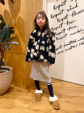 「アイテム（ブルゾン）」を使った、ゆあんさん（キッズ・126cm）の冬コーディネート