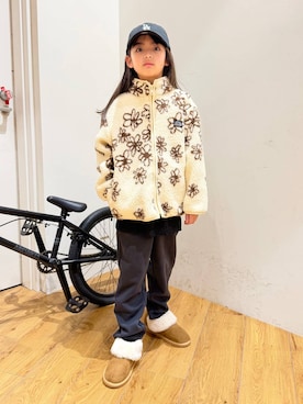 「アイテム（ブーツ）」を使った、ゆあんさん（キッズ・125cm）の秋コーディネート