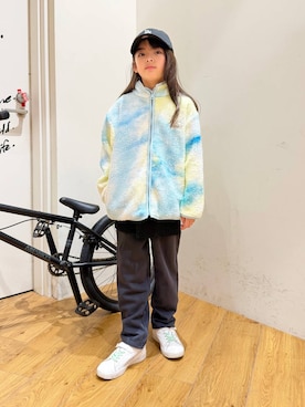 「アイテム（スウェットパンツ）」を使った、ゆあんさん（キッズ・125cm）の秋コーディネート