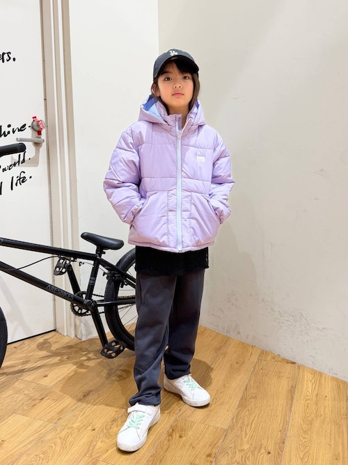 選べるサイズ展開!160cmまで♪]エアサーマルフードジャケット(KIDS