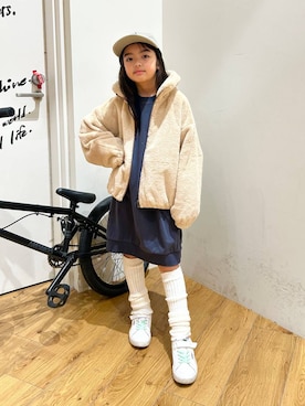 「アイテム（ジャケット/アウター）」を使った、ゆあんさん（キッズ・125cm）の秋コーディネート