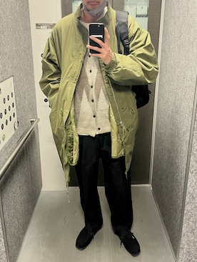 「UNUSED（アンユーズド）のアイテム」を使った、shira0217さん（メンズ・185cm）の春コーディネート