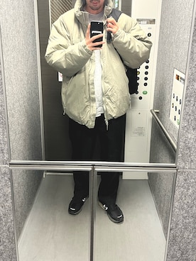 「アイテム（パンツ）」を使った、shira0217さん（メンズ・185cm）の冬コーディネート