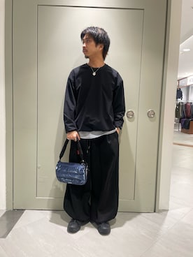 「トラックパンツ」｜松木　幹太さん（メンズ・169cm）の秋コーディネート