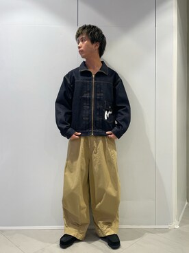 「MANASTASH（マナスタッシュ）のアイテム（ジャケット/アウター）」を使った、松木　幹太さん（メンズ・168cm）の秋コーディネート