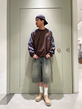 「BEAVER（ビーバー）のアイテム」を使った、松木　幹太さん（メンズ・169cm）の春コーディネート