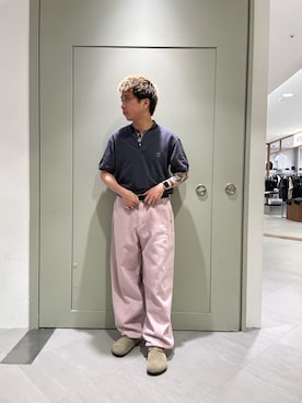 「MANASTASH（マナスタッシュ）のアイテム（パンツ）」を使った、松木　幹太さん（メンズ・169cm）の夏コーディネート