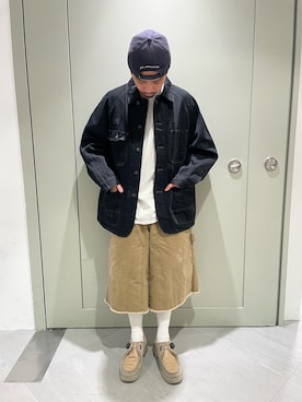 「ファーコート」｜松木　幹太さん（メンズ・169cm）の春コーディネート