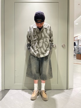 「BEAVER（ビーバー）のアイテム」を使った、松木　幹太さん（メンズ・169cm）の春コーディネート