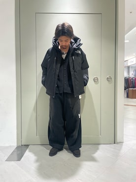 「アイテム（ダウンジャケット/コート）」を使った、松木　幹太さん（メンズ・169cm）の秋コーディネート