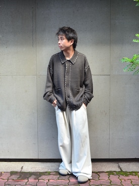「アイテム（サンダル）」を使った、松木　幹太さん（メンズ・169cm）の秋コーディネート