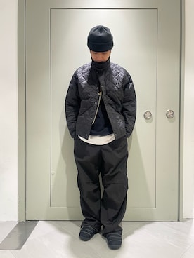 「Barbour（バブアー）のアイテム（その他アウター）」を使った、松木　幹太さん（メンズ・169cm）の秋コーディネート