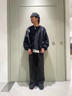 「ファーコート」｜松木　幹太さん（メンズ・169cm）の冬コーディネート