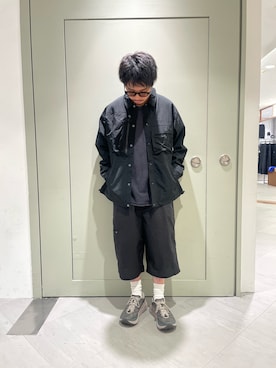 「BEAVER（ビーバー）のアイテム（パンツ）」を使った、松木　幹太さん（メンズ・169cm）の夏コーディネート