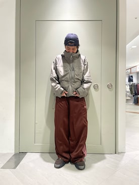 「アイテム（マウンテンパーカー）」を使った、松木　幹太さん（メンズ・169cm）の秋コーディネート