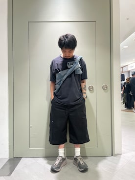 「BEAVER（ビーバー）のアイテム（パンツ）」を使った、松木　幹太さん（メンズ・169cm）の夏コーディネート
