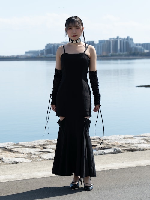 【Mavie..7】スリットキャミワンピース Mavie..7 ワンピース 「Mavie..7」スリットキャミワンピース