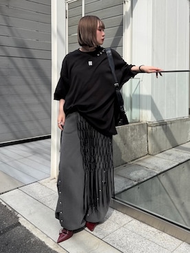 「モード系」｜こんさん（レディース・153cm）の夏コーディネート