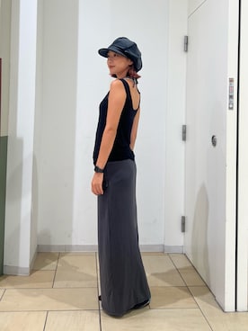 「アイテム（キャスケット）」を使った、iwasaさん（レディース・162cm）の夏コーディネート