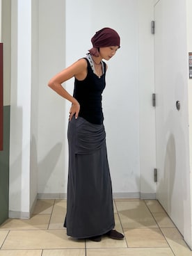 「アイテム（ニットキャップ/ビーニー）」を使った、iwasaさん（レディース・162cm）の秋コーディネート