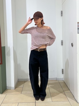 「arth（アース）のアイテム（キャップ）」を使った、iwasaさん（レディース・162cm）の秋コーディネート