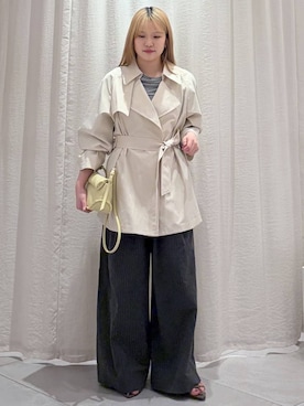 「ADD CULUMN（アドカラム）のアイテム」を使った、ありんこさん（レディース・155cm）の春コーディネート