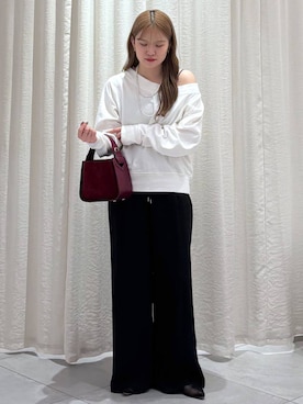 「アイテム（スウェット）」を使った、ありんこさん（レディース・155cm・20代）の秋コーディネート