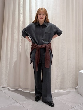 「MOHI（モヒ）のアイテム」を使った、ありんこさん（レディース・155cm）の秋コーディネート