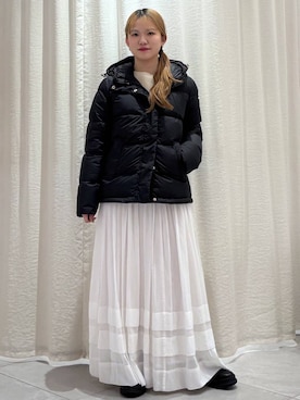 「アイテム（ダウンジャケット/コート）」を使った、ありんこさん（レディース・155cm・20代）の秋コーディネート