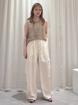 「骨格ストレート」｜「アイテム（サンダル）」を使った、ありんこさん（レディース・155cm・20代）の夏コーディネート