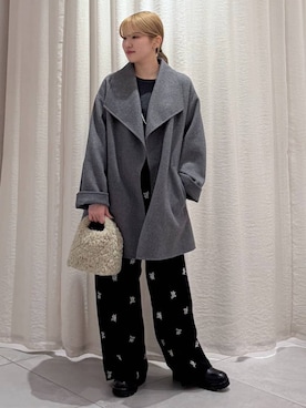 「アイテム（ピーコート）」を使った、ありんこさん（レディース・155cm・20代）の冬コーディネート