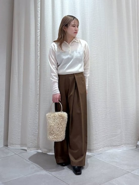 「HELEN MOORE（ヘレンムーア）のアイテム」を使った、ありんこさん（レディース・155cm）の秋コーディネート